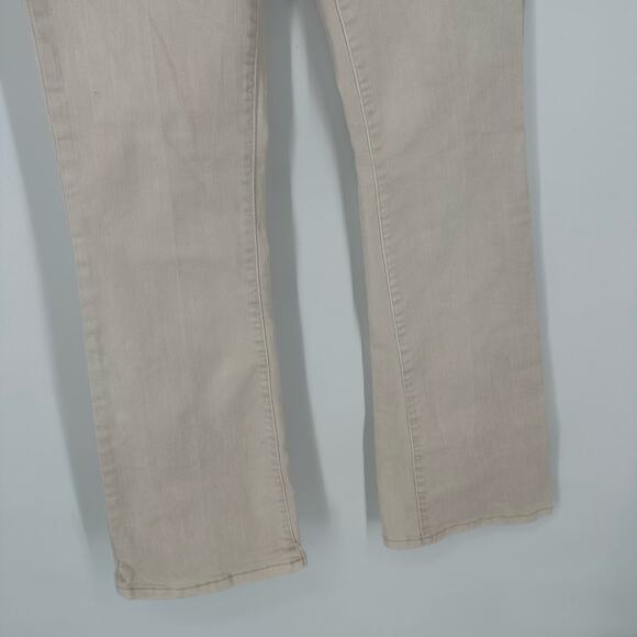 Anthropologie Pilcro Off White Light Cream The Icon Flare Leg Denim Jeans 27 - Picture 4 of 12